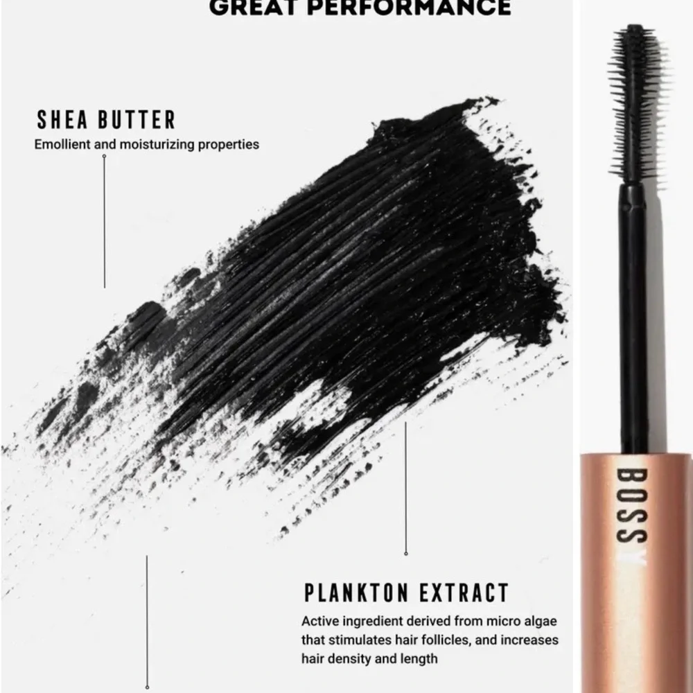 Bossy ONYX Volumizing Black Mascara for Defined Lashes